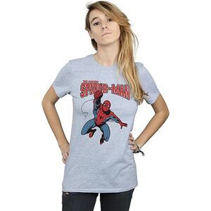 Spider-Man Womens/Ladies Leap T-Shirt / Sports Grey